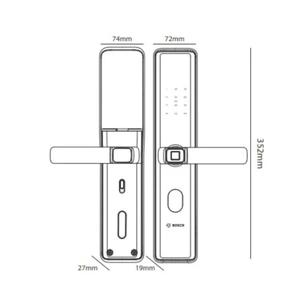 Khóa cửa vân tay Bosch ID30 EU Black