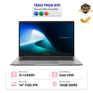 Laptop ASUS ExpertBook P1 P1403CVA-I516-63WS (i5-13420H | 16GB | 512GB | Intel Iris Xe Graphics | 14' FHD | Win 11 + Office)